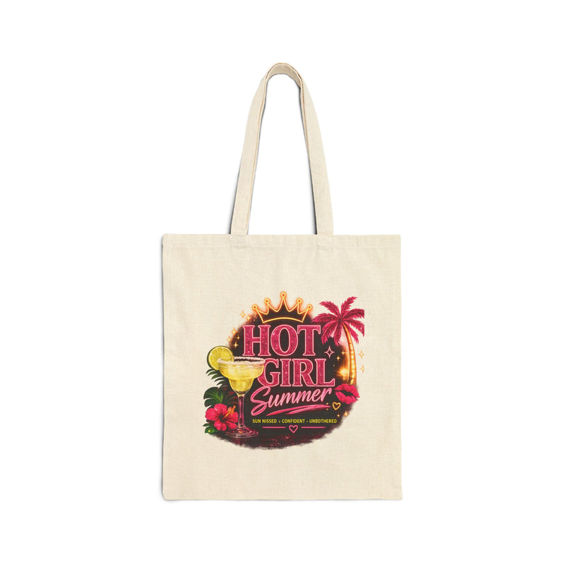 Hot Girl Summer Tote Bag | Tropical Beach Vacation Tote